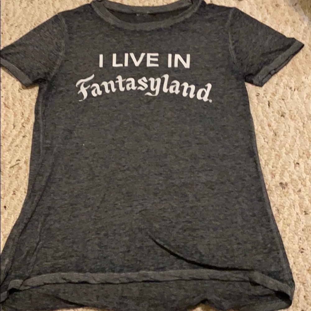 Soft flowy “I live in Fantasy land” t-shirt